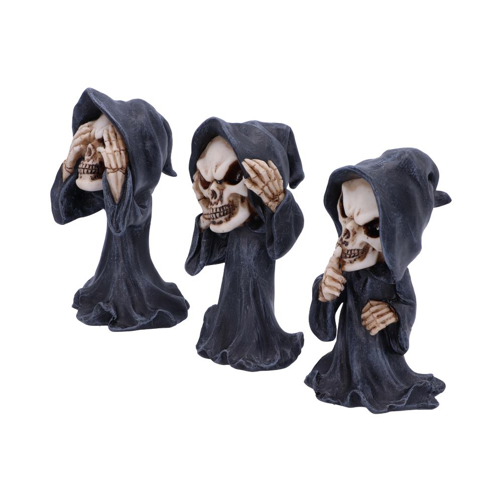 Three Wise Reapers 11cm See No Hear No Speak No Evil Cartoon Grim Reapers - Figures & Collectables at Gift Moments