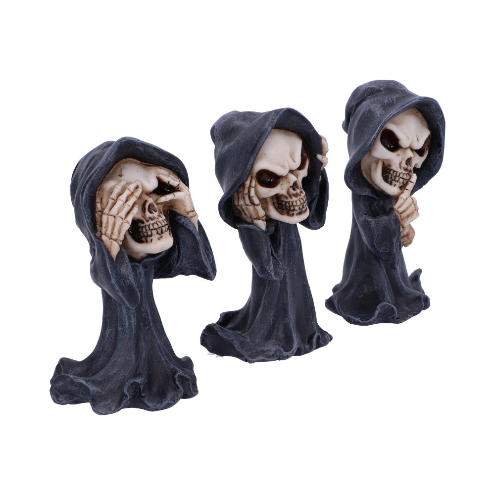 Three Wise Reapers 11cm See No Hear No Speak No Evil Cartoon Grim Reapers - Figures & Collectables at Gift Moments