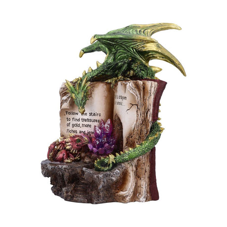 Hoard Finders Dragon with Book Crystal Figurine - Figures & Collectables at Gift Moments