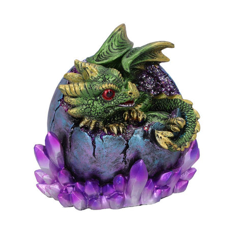 Emerald Hatchling Glow Dragonling Green Dragonling Crystal Figurine - Figures & Collectables at Gift Moments