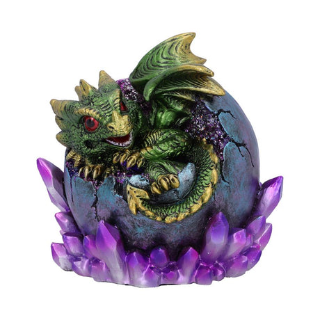 Emerald Hatchling Glow Dragonling Green Dragonling Crystal Figurine Default Title - Figures & Collectables at Gift Moments