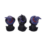 Three Wise Familiars See No Hear No Speak No Evil Black Cats Figurine - Figures & Collectables at Gift Moments