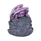 Crystalline Protector Purple Dragon Geode Backflow Incense Burner - Incense Holders at Gift Moments