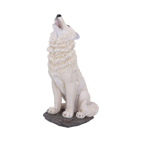 Storms Cry Howling White Wolf Figure 41.5cm Default Title - Figures & Collectables at Gift Moments