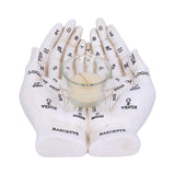 Palmist's Guide White Chiromancy Hands Candle Holder Default Title - Candles & Holders at Gift Moments