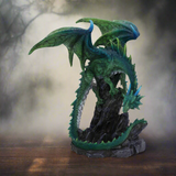 Clifftop Keeper Green Dragon Figurine 21cm