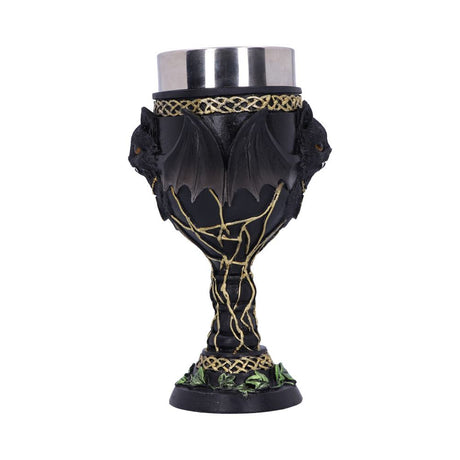 Feline Fang Black Cat Goblet 17.3cm - Goblets & Chalices at Gift Moments