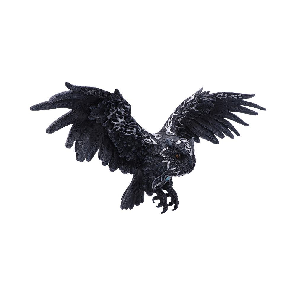 Dark Feather Owl Wall Plaque 55cm - Wall Hanging Sculptures at Gift Moments