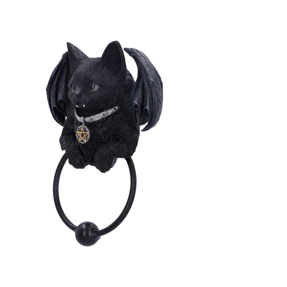 Vampuss Black Bat Cat Door Knocker 20cm - Door Knockers at Gift Moments