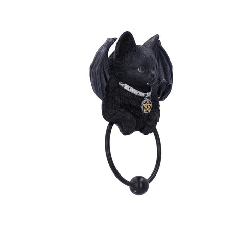 Vampuss Black Bat Cat Door Knocker 20cm - Door Knockers at Gift Moments