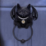 Vampuss Black Bat Cat Door Knocker 20cm - Door Knockers at Gift Moments