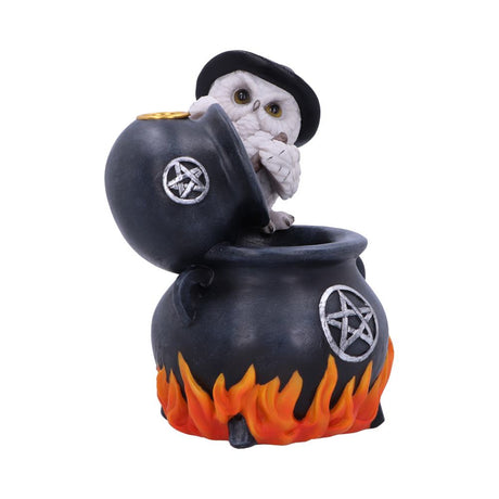 Snowy Brew Owl Backflow Incense Burner 17cm - Incense Holders at Gift Moments