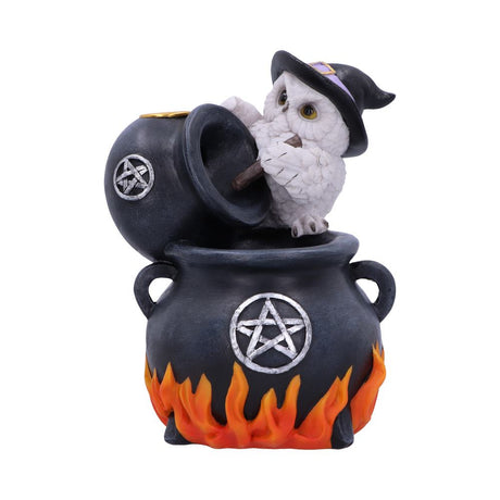 Snowy Brew Owl Backflow Incense Burner 17cm Default Title - Incense Holders at Gift Moments