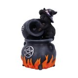 Familiar Brew Black Cat Backflow Incense Burner 18cm - Incense Holders at Gift Moments