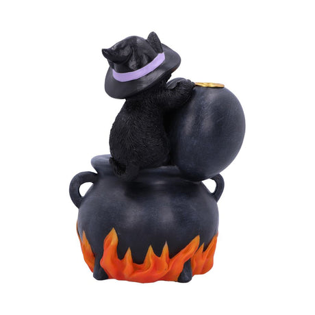 Familiar Brew Black Cat Backflow Incense Burner 18cm - Incense Holders at Gift Moments