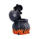 Familiar Brew Black Cat Backflow Incense Burner 18cm - Incense Holders at Gift Moments