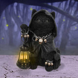 Reapers Feline Lantern Grim Reaper Cat Figurine 18.5cm - Figures & Collectables at Gift Moments