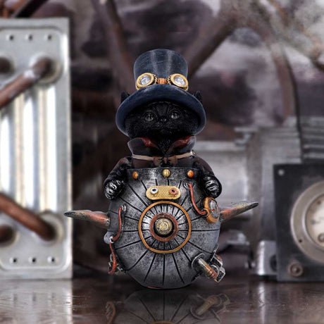 Feline Invention Steampunk Cat Figurine 14.5cm - Figures & Collectables at Gift Moments