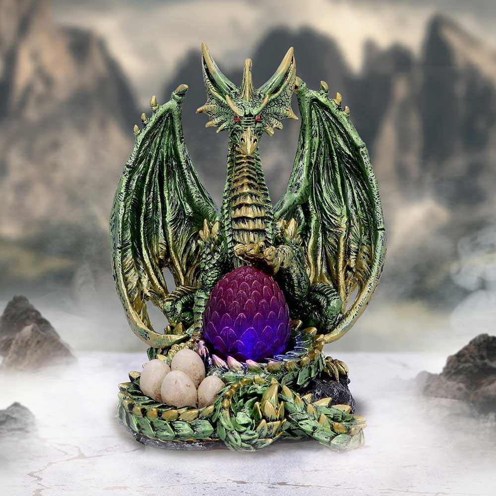 Light Bearer Metallic Dragon Figurine 19.5cm - Figures & Collectables at Gift Moments