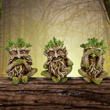 Three Wise Ents Tree Spirit Figurines 10cm - Figures & Collectables at Gift Moments