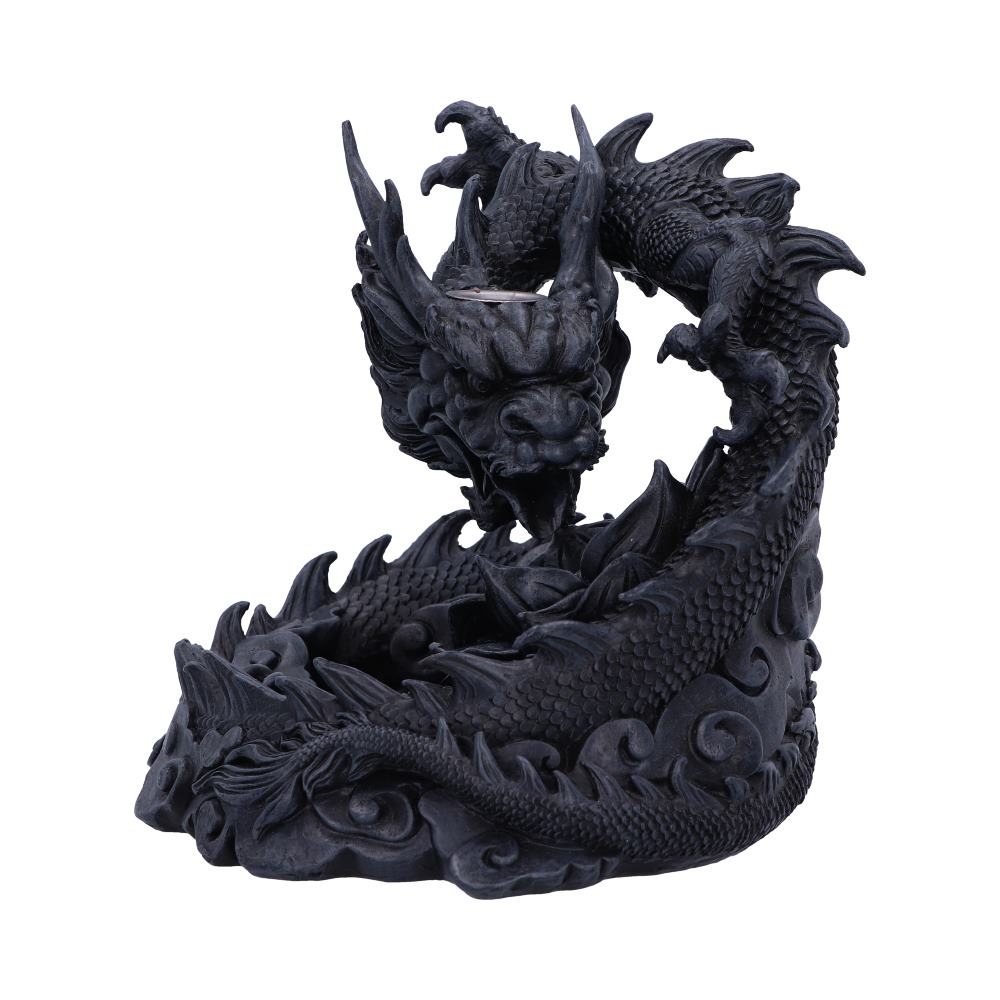 Heilong Asian Inspired Dragon Backflow Incense Burner 17.5cm - Incense Holders at Gift Moments