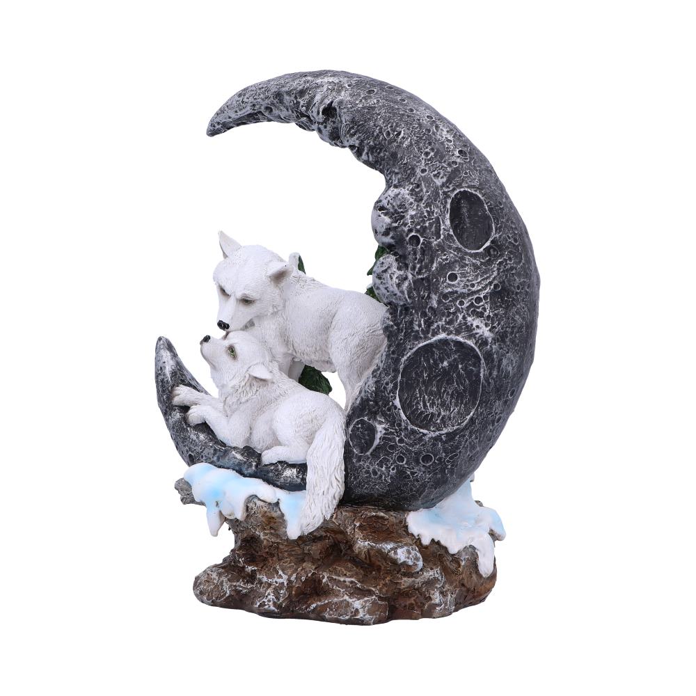 Lunar Companions Wolves Moon Figurine 19.3cm - Figures & Collectables at Gift Moments