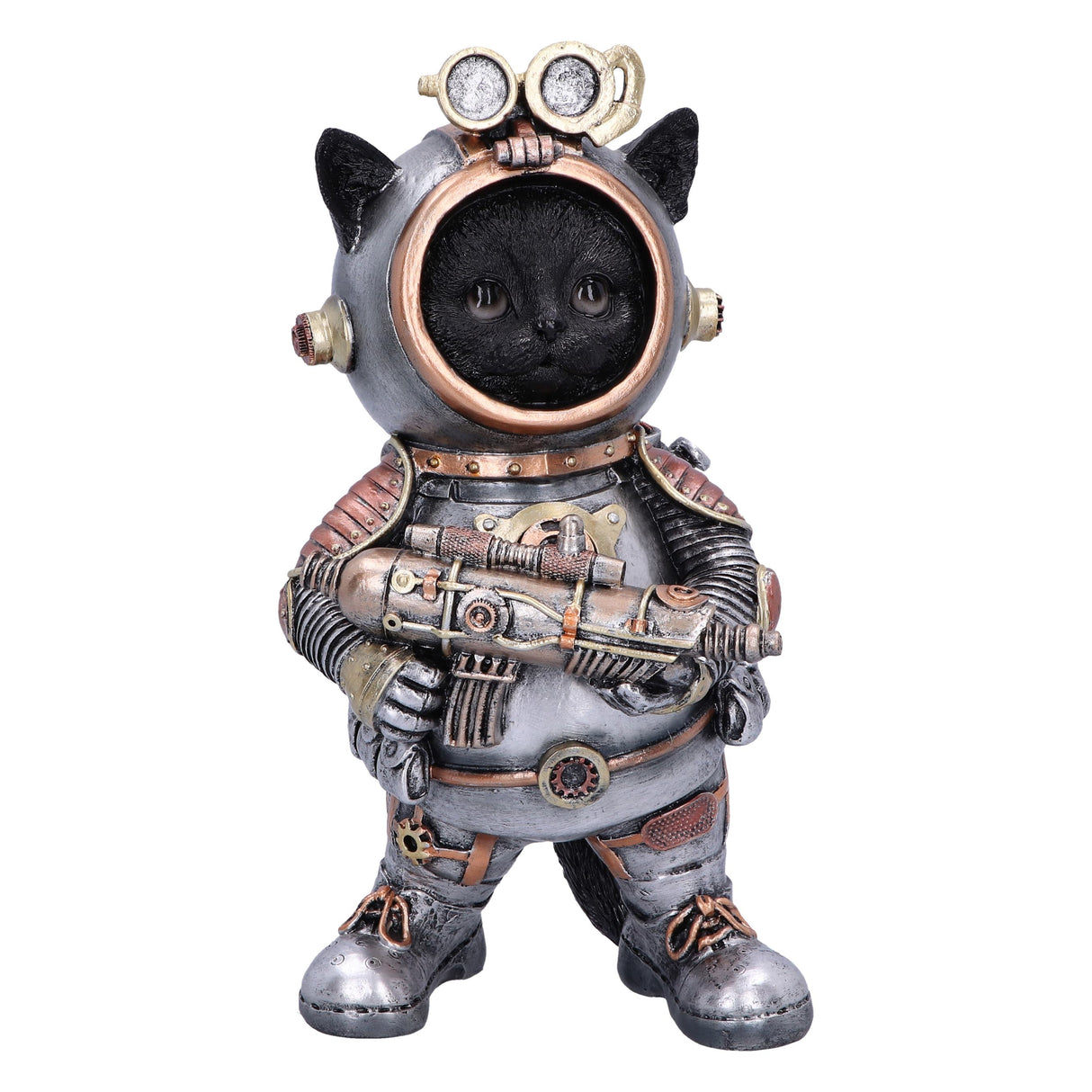 Cat-tack Space Steampunk Figurine Default Title - Figures & Collectables at Gift Moments