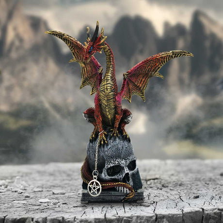 Fate of the World Dragon on Skull Figurine 23cm - Figures & Collectables at Gift Moments