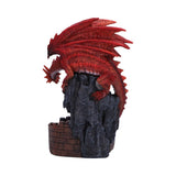 Crimson Keep Red Dragon Backflow Incense Burner 22cm - Incense Holders at Gift Moments