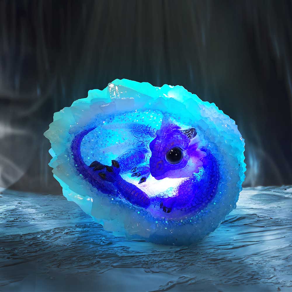 Geode Nest (Purple) Illuminating Figurine - Figures & Collectables at Gift Moments