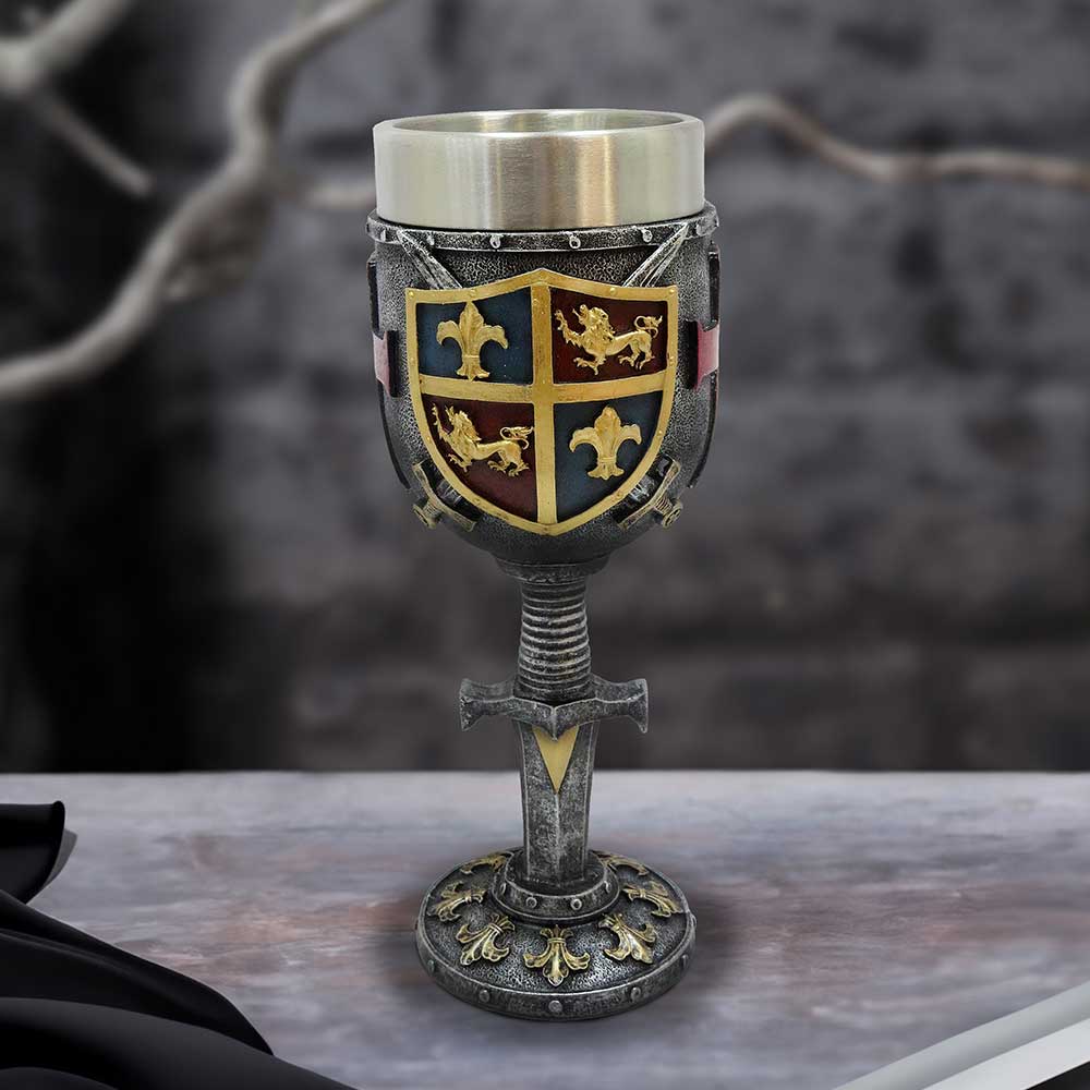 Heraldic Medieval Goblet 20cm - Goblets & Chalices at Gift Moments