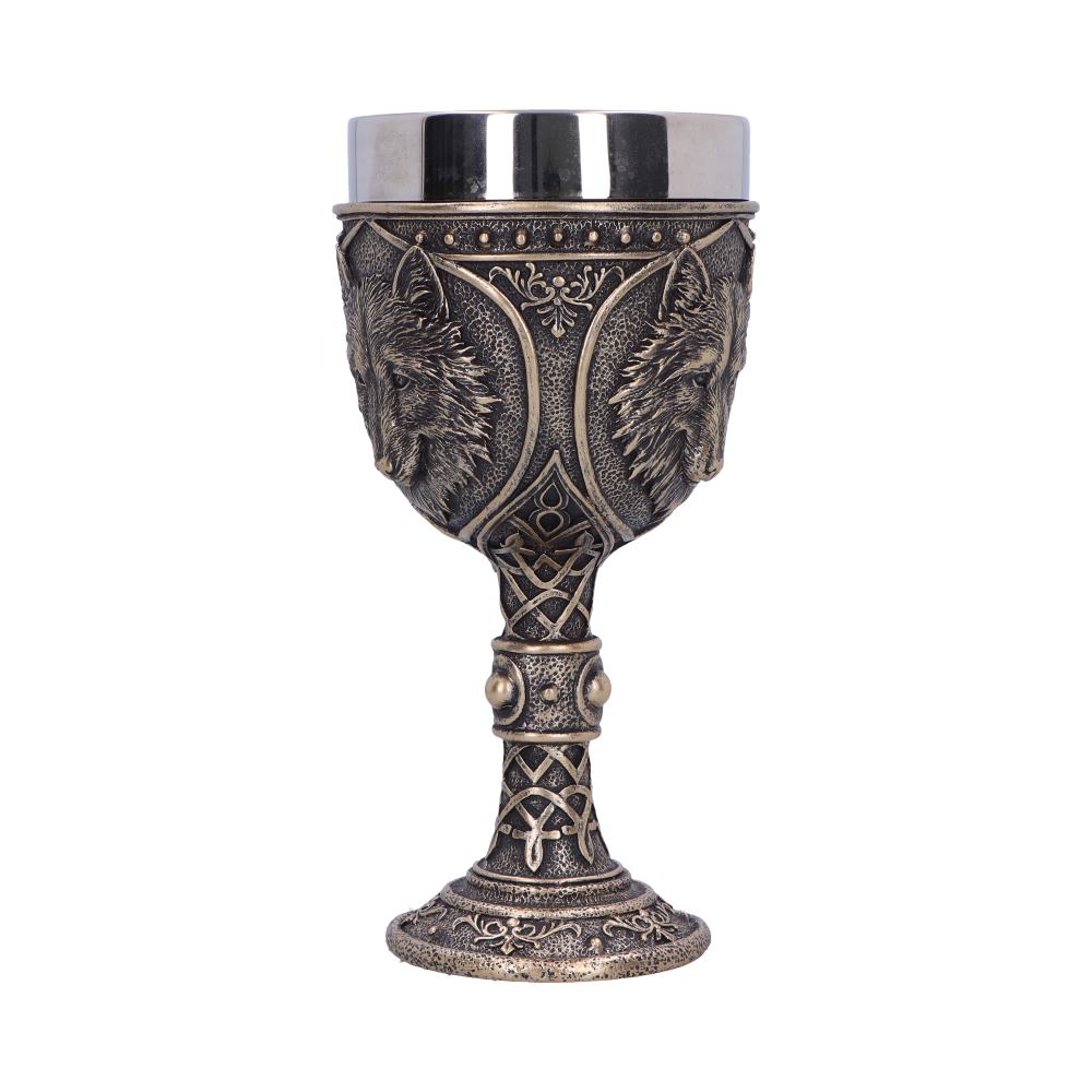 Wild Thirst Medieval Wolf Chalice 20cm - Goblets & Chalices at Gift Moments