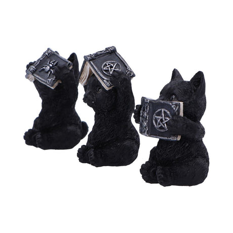 Three Wise Witchy Black Spell Cats 8.5cm - Figures & Collectables at Gift Moments