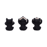 Three Wise Witchy Black Spell Cats 8.5cm - Figures & Collectables at Gift Moments