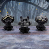 Three Wise Witchy Black Spell Cats 8.5cm - Figures & Collectables at Gift Moments