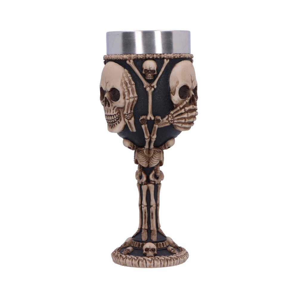 Three Wise Skeletons Goblet 20cm - Goblets & Chalices at Gift Moments