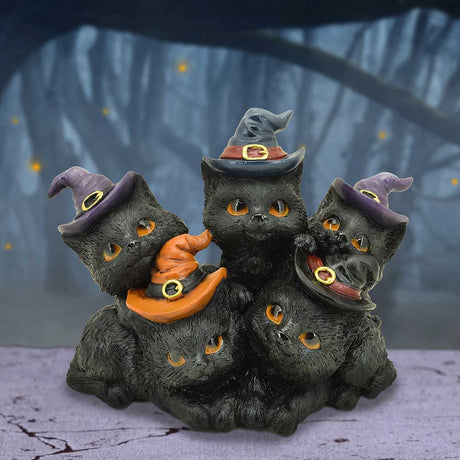 Familiar Friends Witchy Black Cats Figurine 18cm - Figures & Collectables at Gift Moments