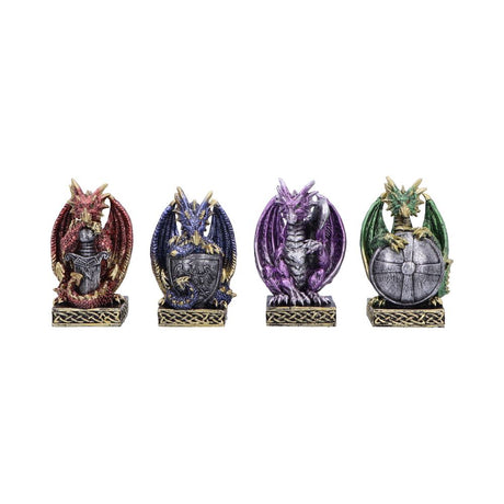 Defend the Hoard Dragon Protector Figurines (Set of 4) 10cm Default Title - Figures & Collectables at Gift Moments