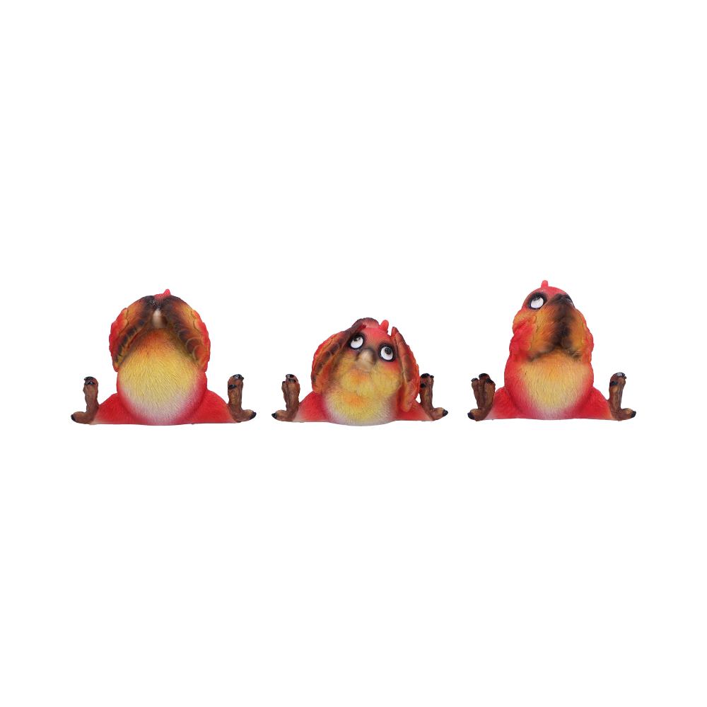 Comical Three Wise Bird Figurines Default Title - Figures & Collectables at Gift Moments