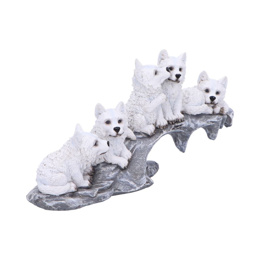 Winter Litter White Wolf Ornament - Figures & Collectables at Gift Moments