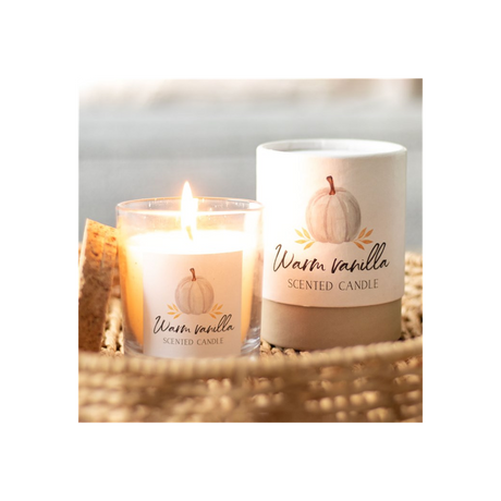 Warm Vanilla Autumn Candle - Candles at Gift Moments