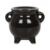 Triple Moon Cauldron Ceramic Incense Holder