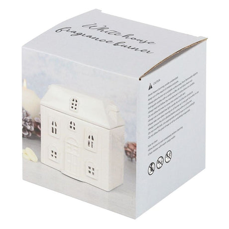 White Ceramic House Oil Burner - Oil & Wax Burners at Gift Moments