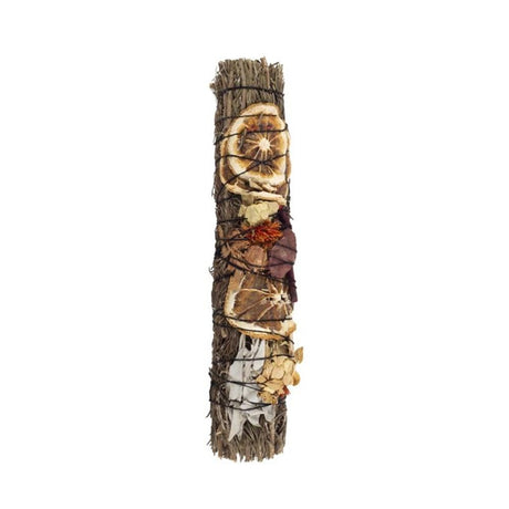 9in Ritual Wand Smudge Stick with Rosemary, Palo Santo and Red Jasper - at Gift Moments