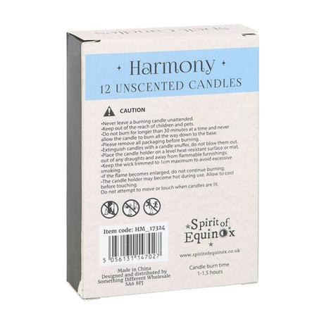 Pack of 12 Harmony Spell Candles - Candles at Gift Moments