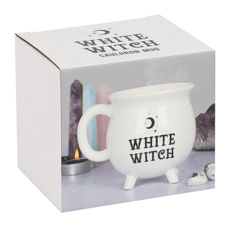 White Witch Cauldron Mug - Mugs at Gift Moments