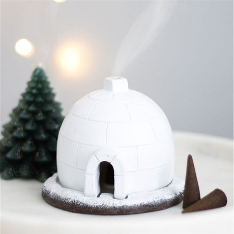 Winter Igloo Incense Cone Burner - Incense Holders at Gift Moments