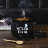 Witches Broth Cauldron Soup Bowl with Broom Spoon - Bowls at Gift Moments