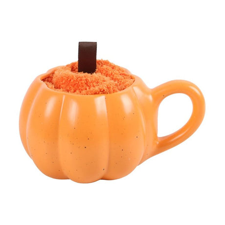 Pumpkin Shaped Mug and Socks Set - Mugs at Gift Moments