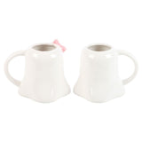 Mr and Mrs Boo Ghost Shaped Mug Set - Mugs at Gift Moments